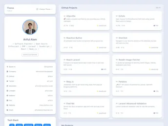 Gitprofile screenshot