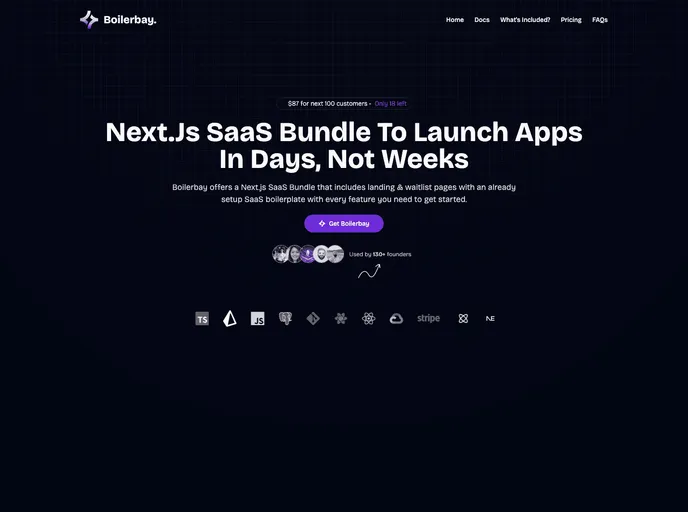 Boilerbay - The Next.Js SaaS Bundle screenshot