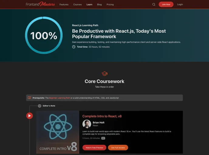 Complete Intro To React screenshot