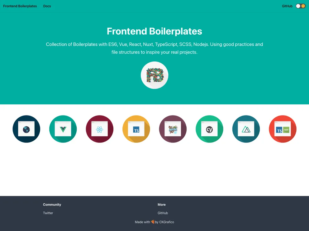 Frontend Boilerplates screenshot