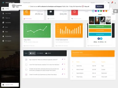 Nextjs Material Dashboard screenshot