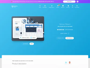 Notus React screenshot