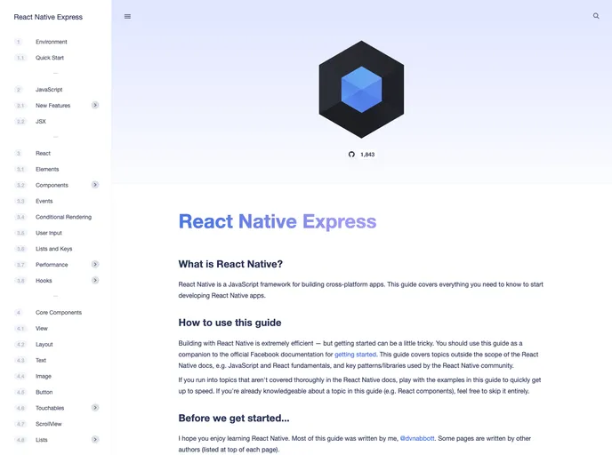 React Native Express screenshot