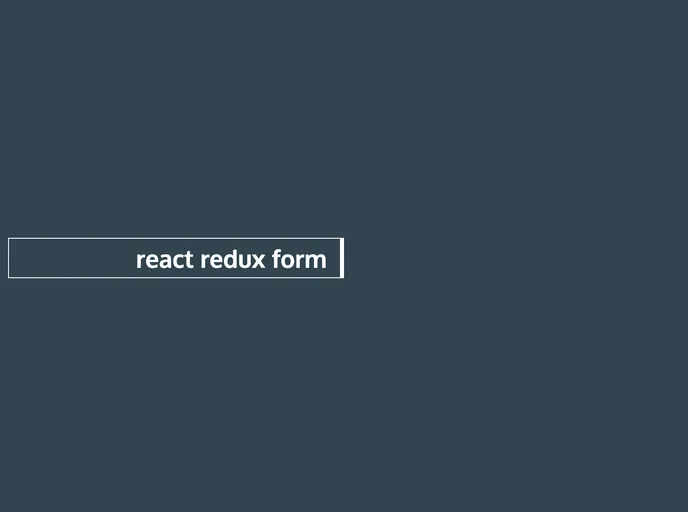 React Redux Form screenshot