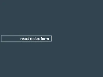 React Redux Form screenshot