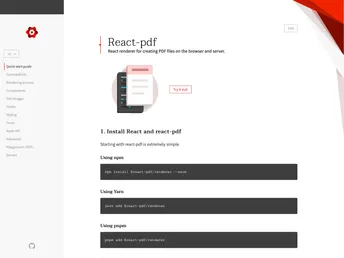 React Pdf Site screenshot