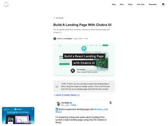 Landing Page With Chakra Ui Part 1 screenshot