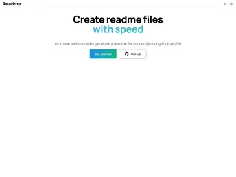 Readme Generator screenshot