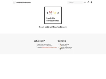 Loadable Components screenshot