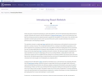 React Refetch screenshot