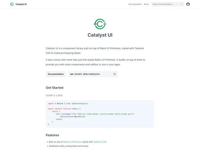 Catalystui screenshot