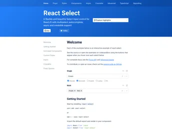 React Select screenshot