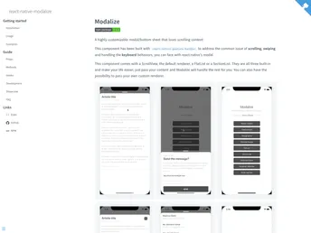 React Native Modalize screenshot