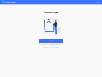 Nextjs Todo List screenshot