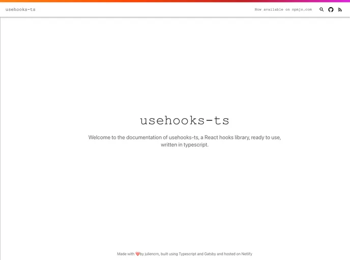 Usehooks Ts screenshot