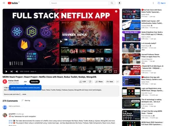 Netflix Clone React Node screenshot