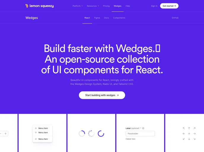 Wedges UI Kit screenshot