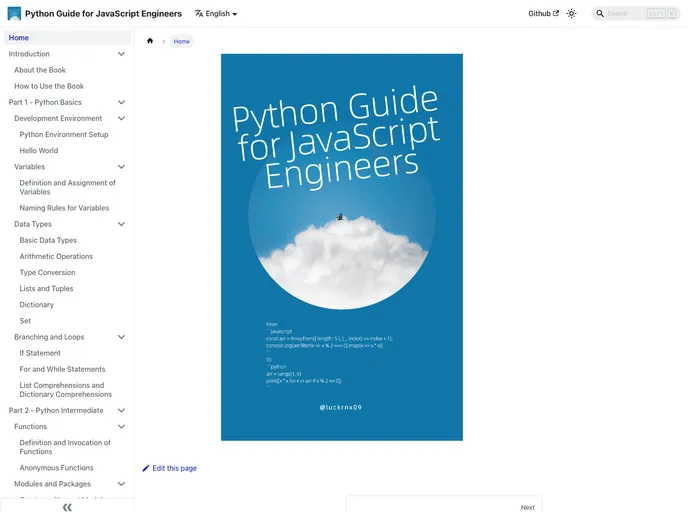 Python Guide For Javascript Engineers screenshot