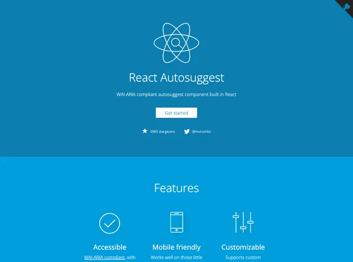 React Autosuggest screenshot