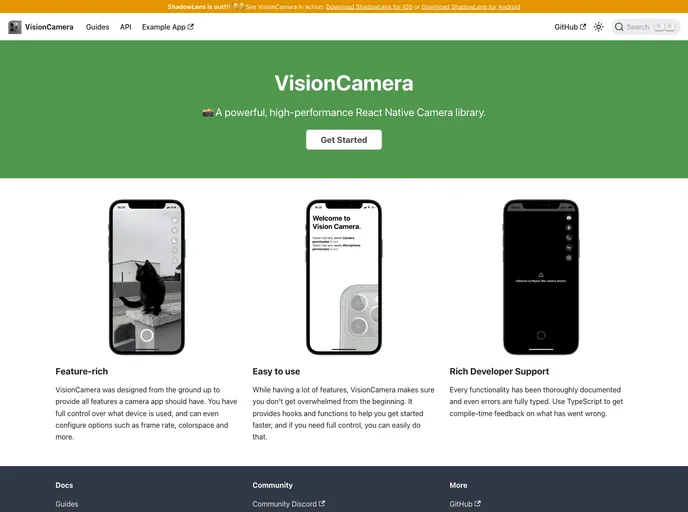 React Native Vision Camera screenshot