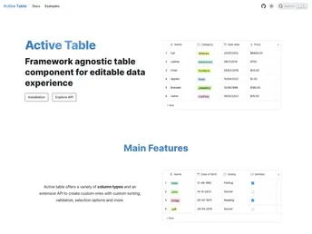 Active Table screenshot