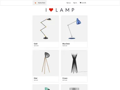 Gatsby Starter Ecommerce screenshot