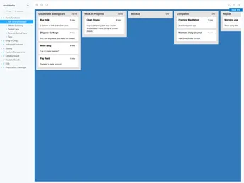 React Trello screenshot