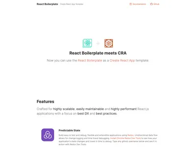 React Boilerplate Cra Template screenshot