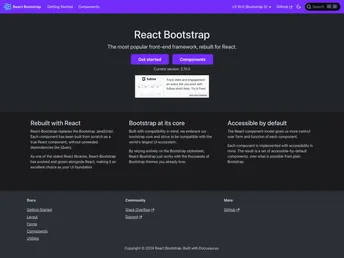 React Bootstrap screenshot