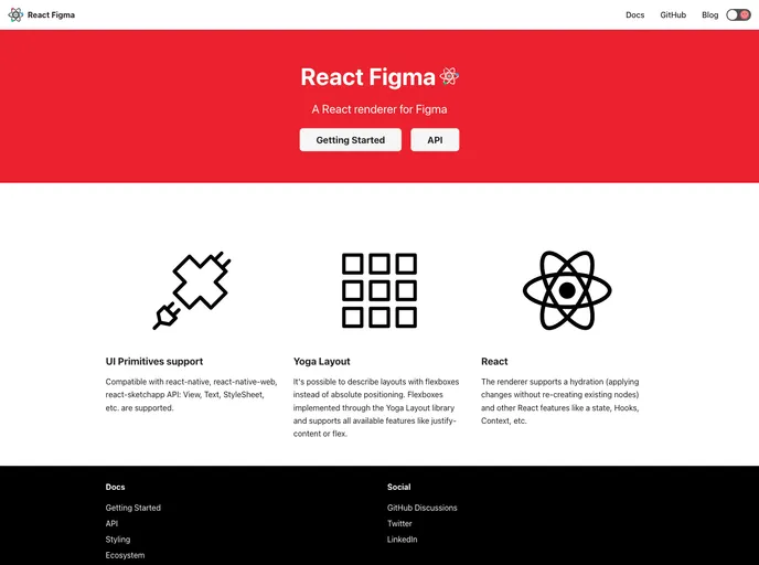 React Figma screenshot