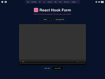 React Hook Form screenshot