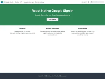 Google Signin screenshot