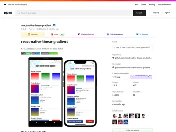 React Native Linear Gradient screenshot