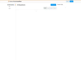 Stackoverflow Clone screenshot