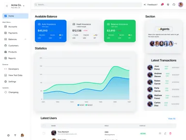 Nextui Dashboard screenshot