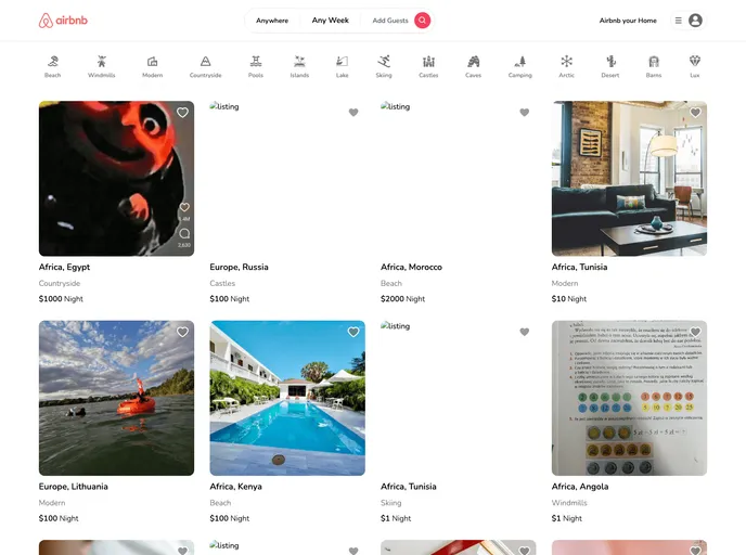 Airbnb Build screenshot