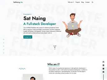 Satnaing.dev screenshot