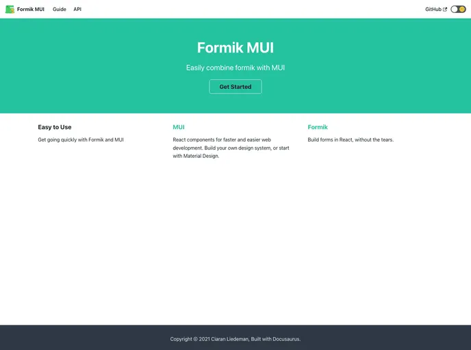 Formik Mui screenshot