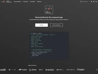 Styled Components Website screenshot