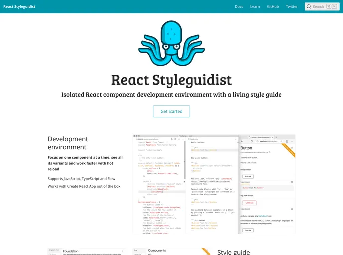 React Styleguidist screenshot