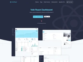 Volt React Dashboard screenshot