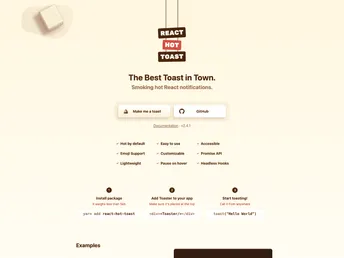 React Hot Toast screenshot