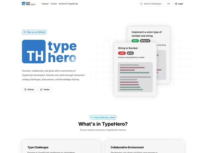 Typehero screenshot