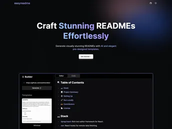 Easyreadme screenshot