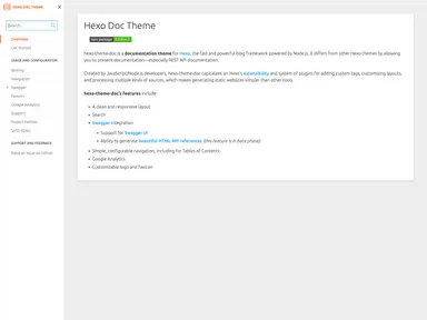 Hexo Theme Doc screenshot